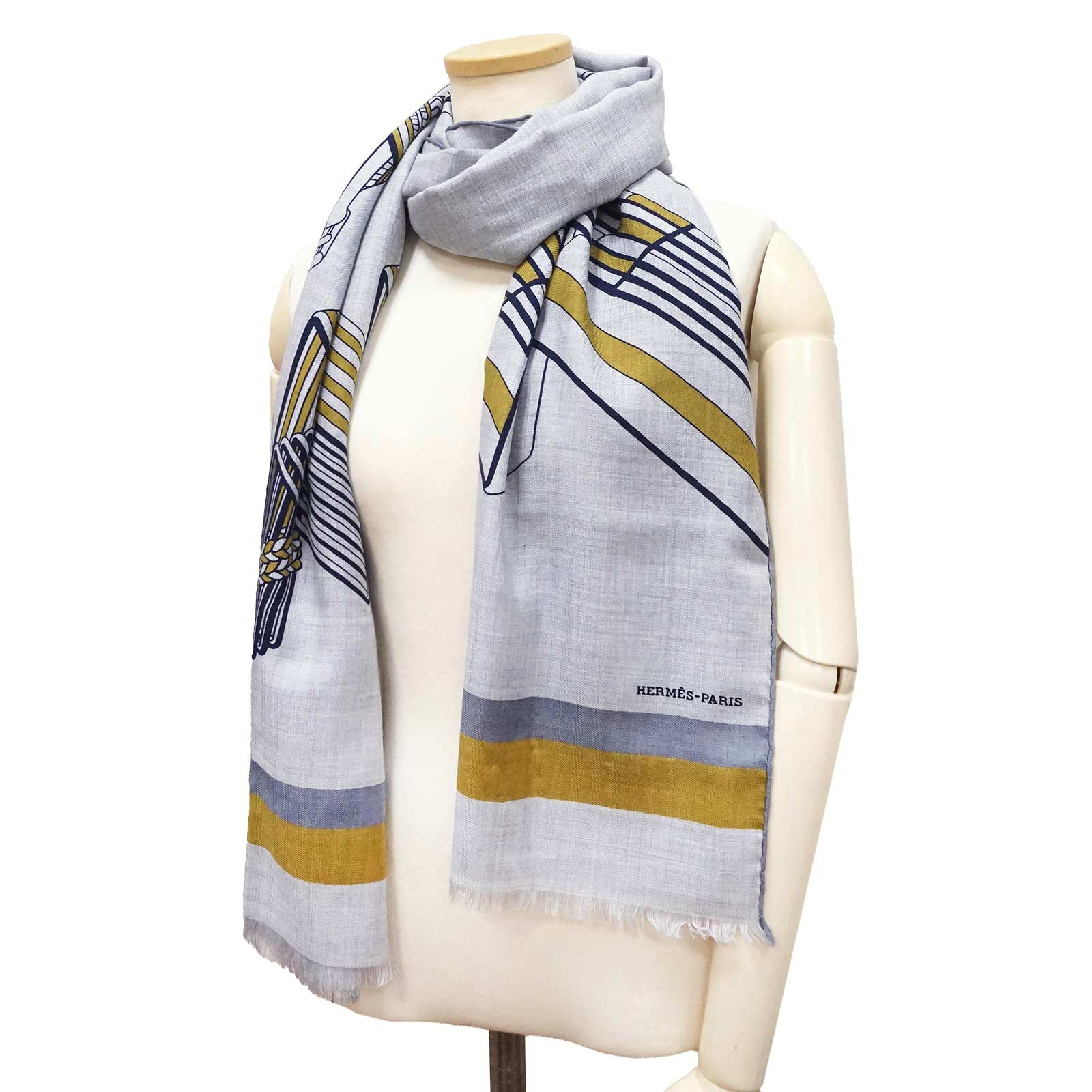 j*n様 Hermès シルクストール 新品・未使用品】HERMES エルメス SANGLES EN ZIGZAG ジグザグの