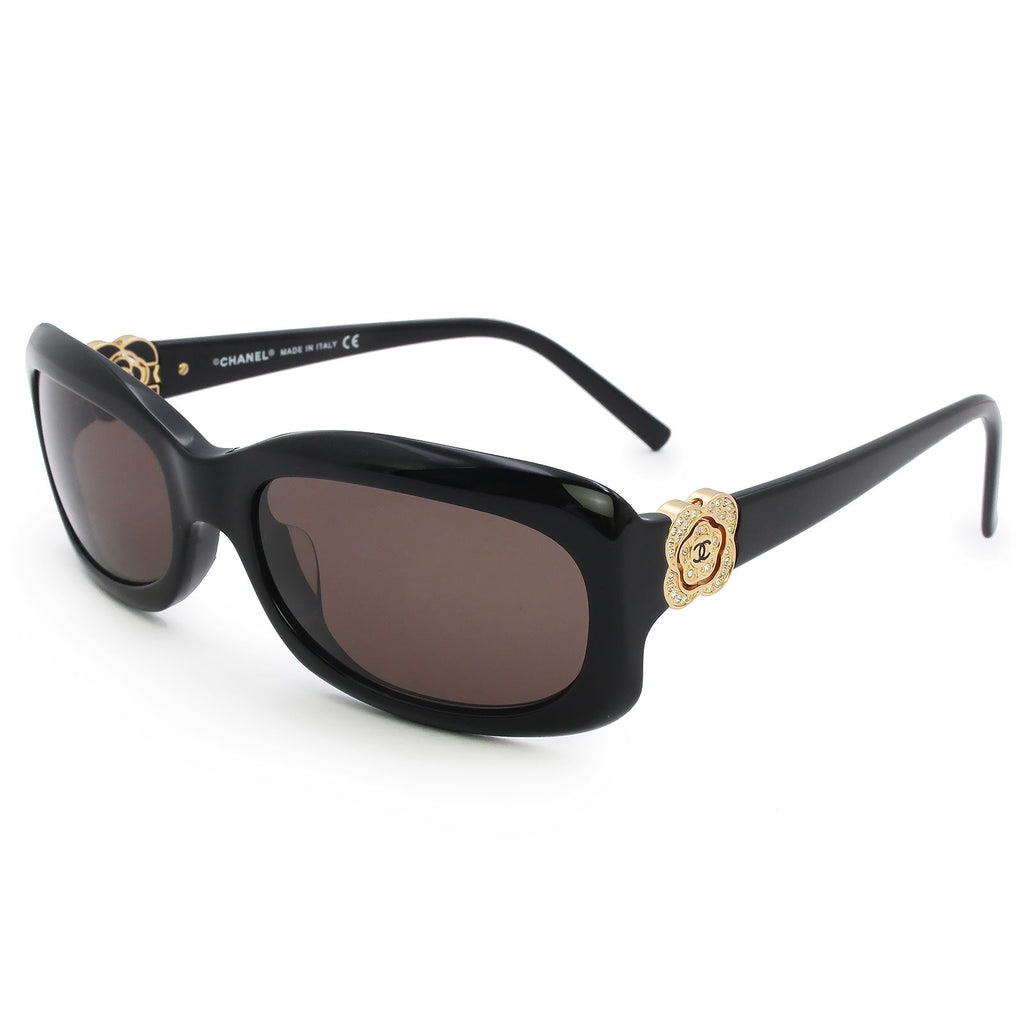 美品】CHANEL シャネル 5127-B カメリア ココマーク ラインストーン