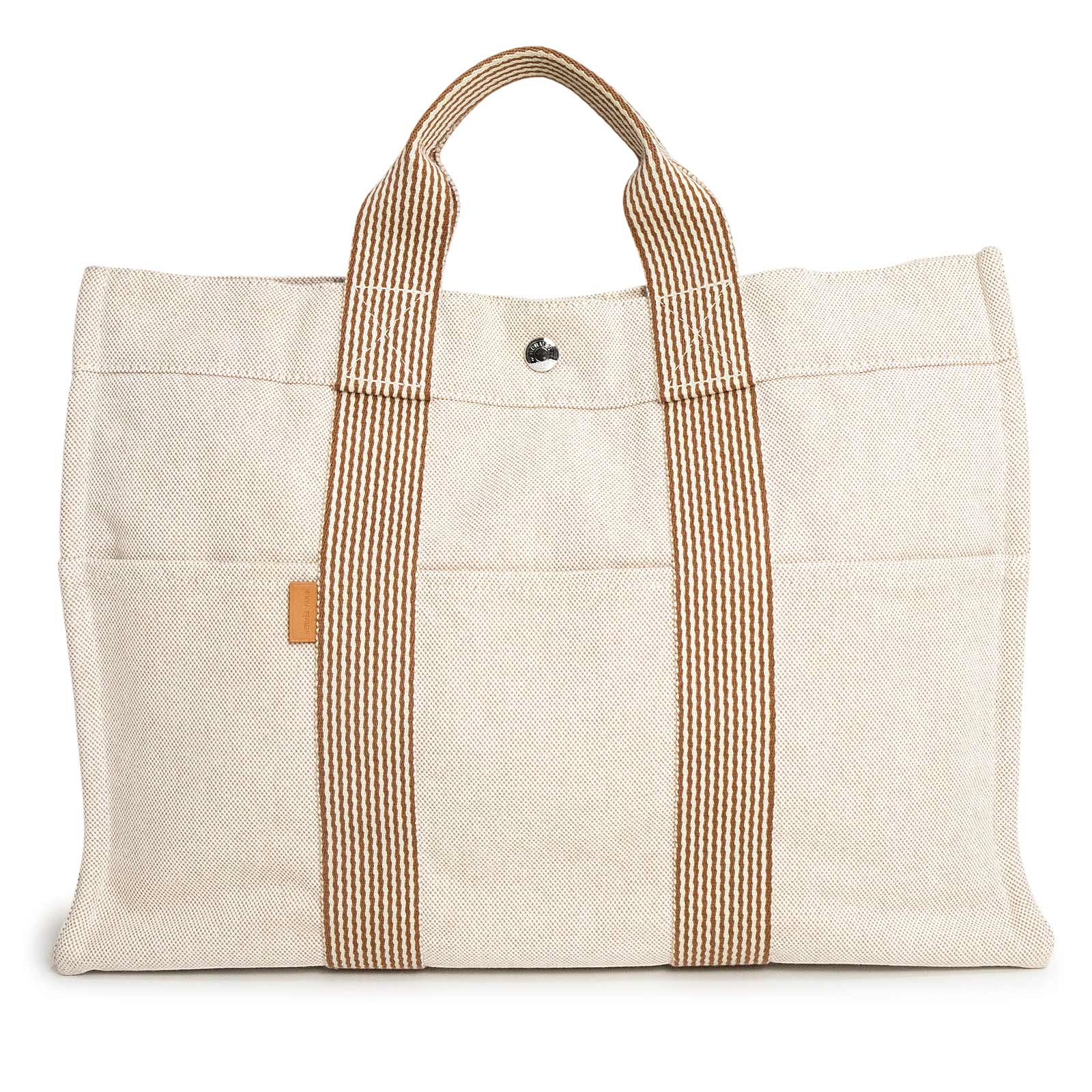 中古】HERMES エルメス ニューフールトゥ MM トート トワルアッシュ