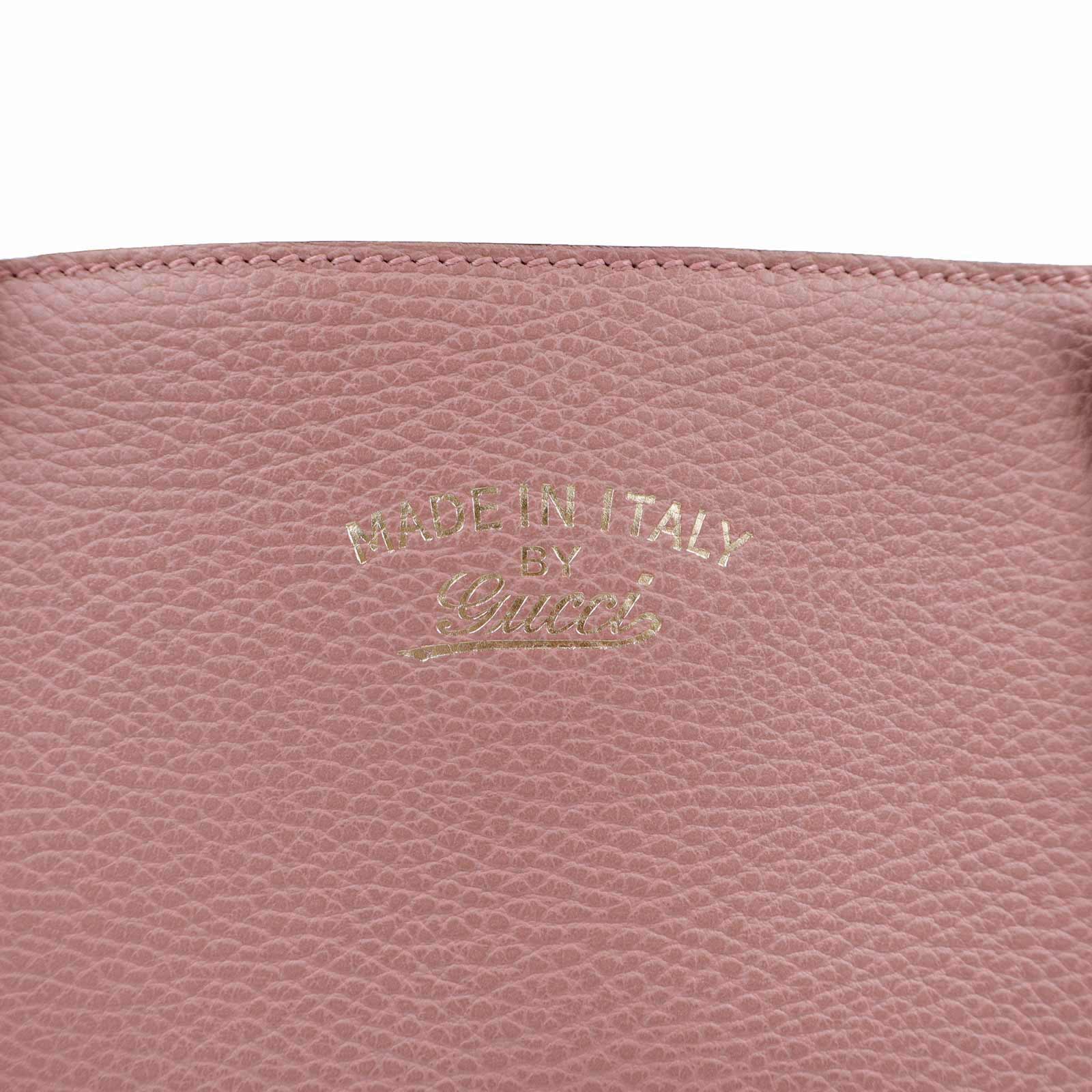 未使用 展示品】GUCCI グッチ 354397 スウィング トート レザー ピンク