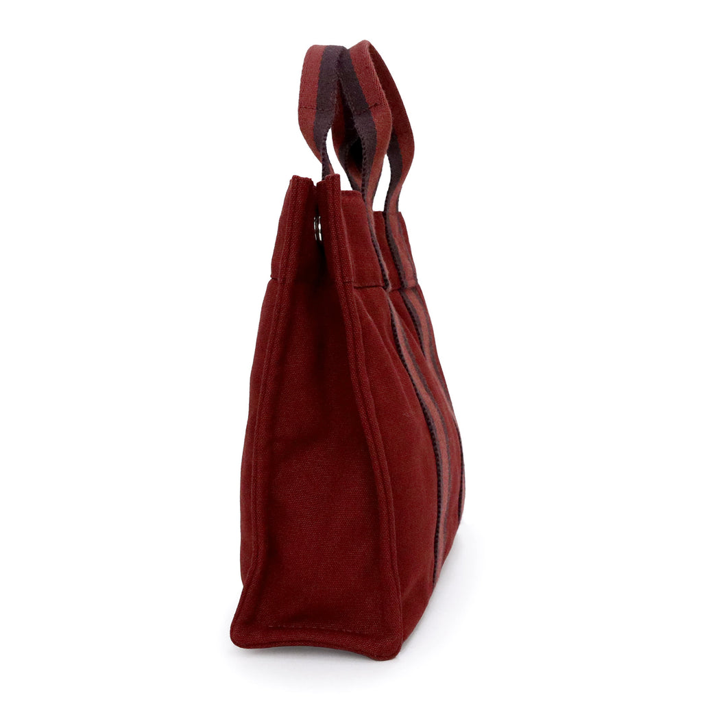 未使用保管品】HERMES エルメス フールトゥ PM コットンキャンバス