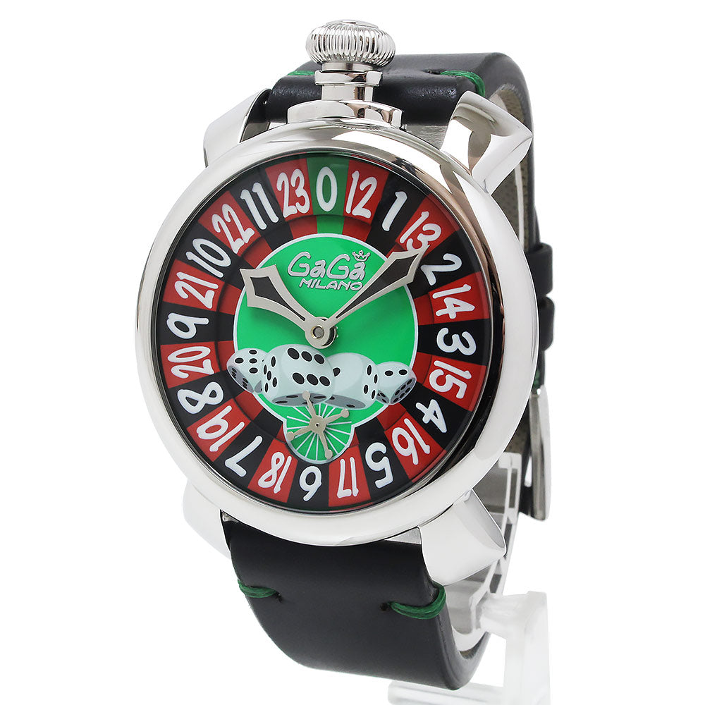 世界限定500個！激レア！ガガミラノ マヌアーレ ラスベガスカジノ48mm腕時計ファッション