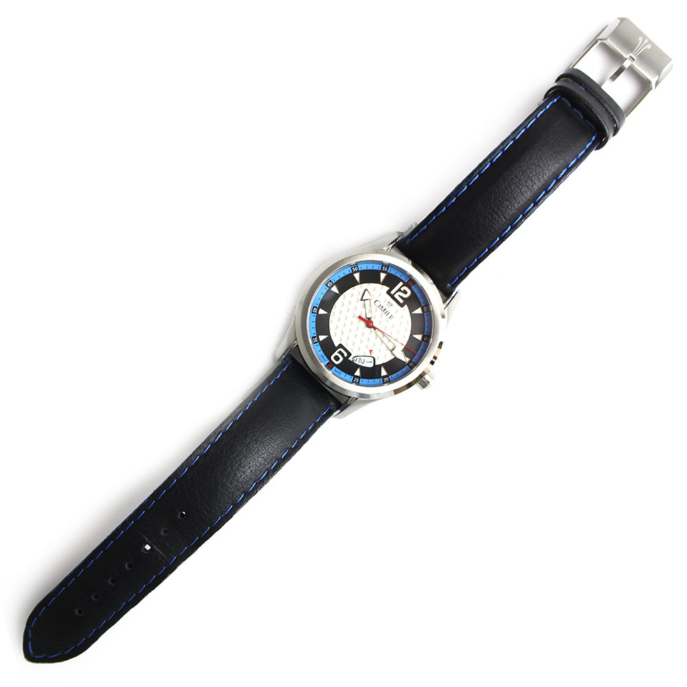 シミエール バーディ ゴルフボールモチーフ クォーツ 腕時計 2499-SS011 ライトブルー（美品）